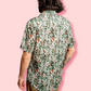 Peggy and Finn Short sleeve in Protea Green on model Back view