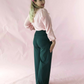 30's Sailor pants by the House of Foxy Angled view in green
