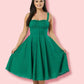 Valerie A-line Swing Dress -  Green