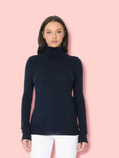 Women's Classic Fitted Long Sleeve Turtleneck Pullover Sweater