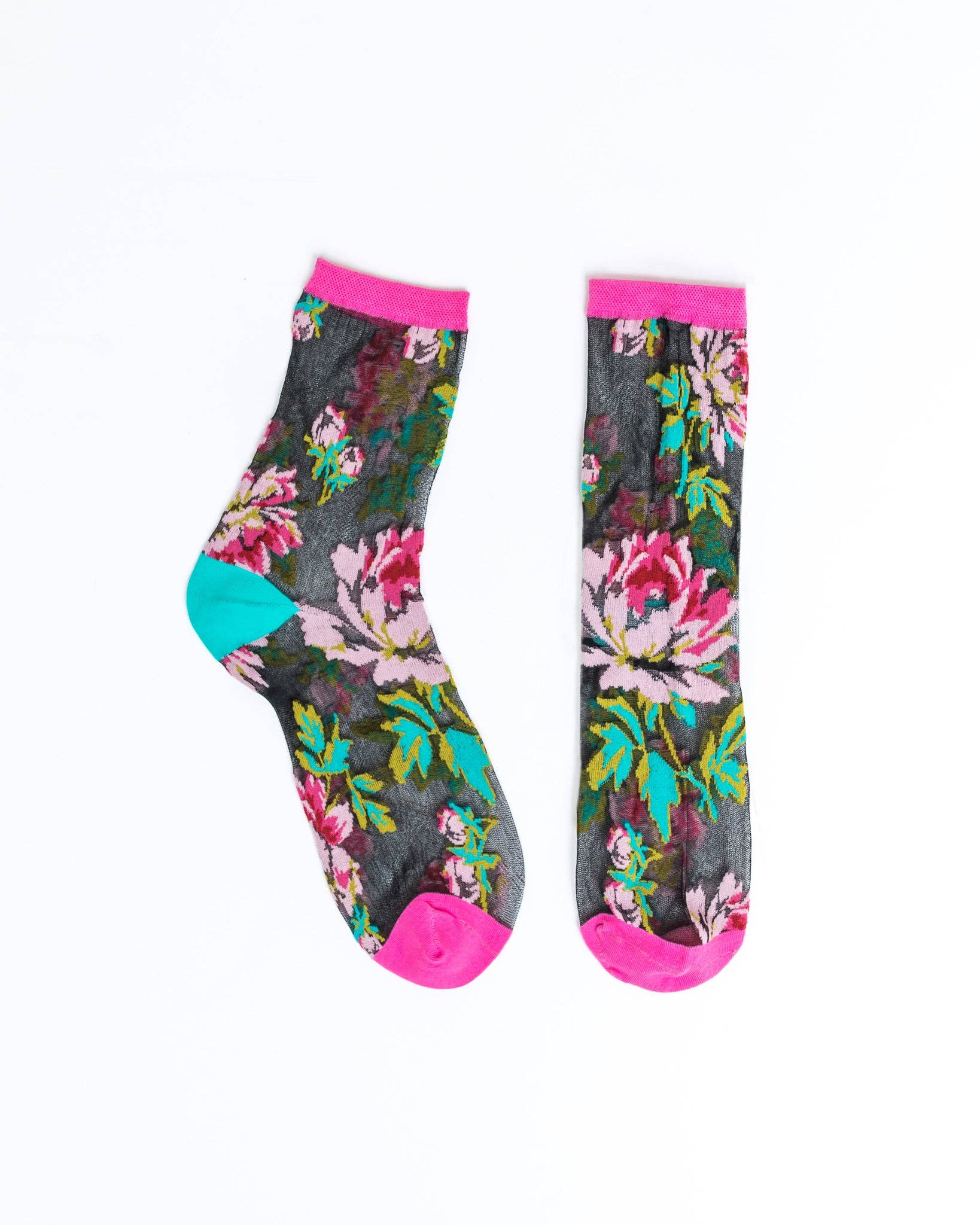 Ditsy Floral Sheer Ankle Sock