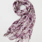 FABLE Rambling Rose Plum Heavyweight Scarf