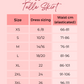 With Love Bree-Lacey Ballerina Tulle Size Chart