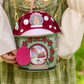 Fairy Village Toadstool House Bag by Vendula London fairy door opened