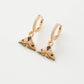 FABLE Enamel Moth Huggie Earrings