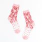 Cherry Blossom Sheer Crew Sock