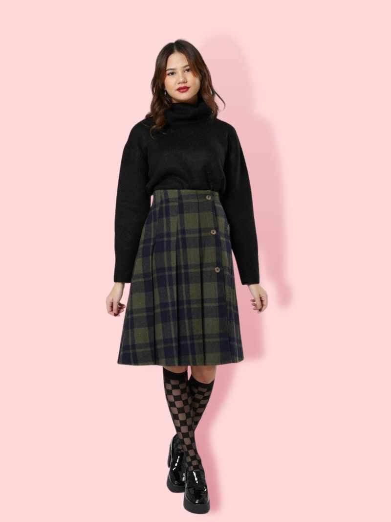 Long Skirts ​Women Vintage Plaid A-Line Slim All-Match Korean Style High  Waist Harajuku Streetwear Womens Mini Skirt Students price in Saudi Arabia  | Amazon Saudi Arabia | kanbkam