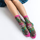 English Rose Black Sheer Ankle Sock